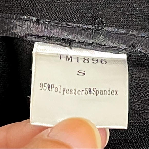 Theme Black Sleeveless Sequin Copper Gold Embroidered Pockets - Picture 6 of 6